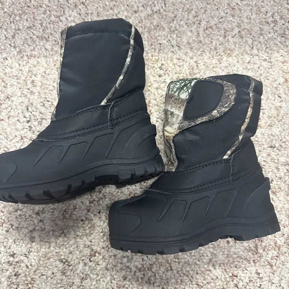ITASCA Snow Cat Realtree Edge Snow Boots Toddler 9 Camo Winter Insulated